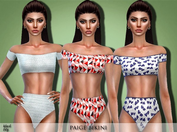  The Sims Resource: Paige swimsuit by Black Lily
