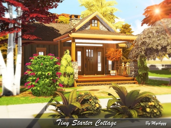  The Sims Resource: Tiny Starter Cottage by MychQQQ