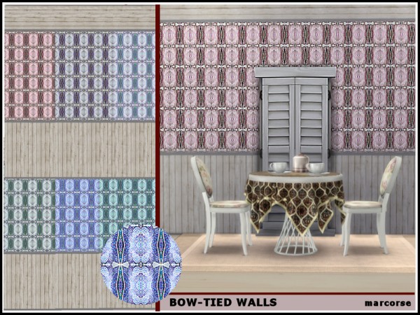  The Sims Resource: Bow tied Walls by marcorse