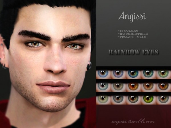  The Sims Resource: Rainbow eyes by ANGISSI