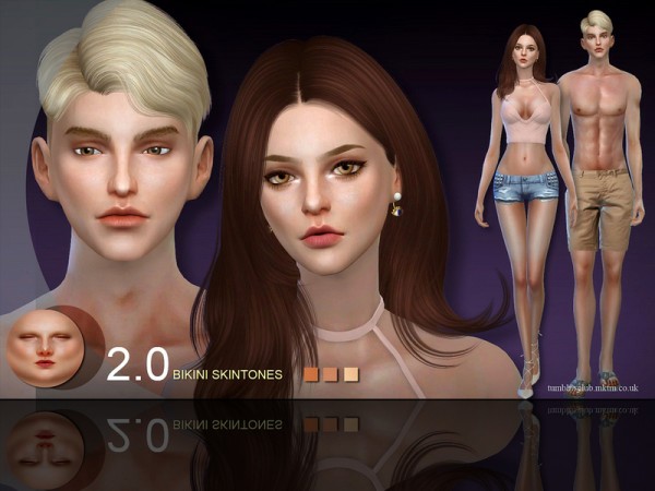 The Sims Resource: Bikini  skin by S-Club • Sims 4 Downloads