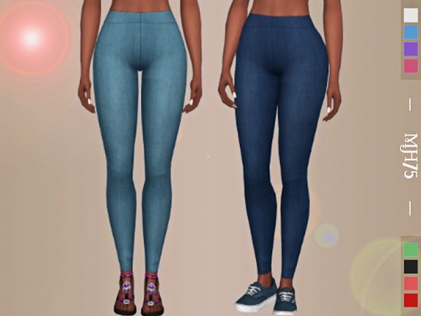  The Sims Resource: Denim Jeggings by Margeh 75