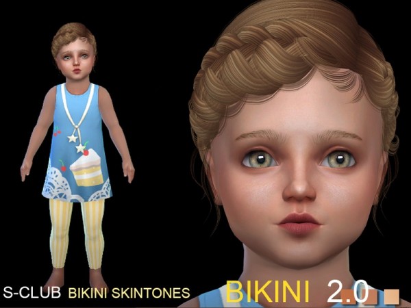  The Sims Resource: Bikini 2.0 skin by S Club
