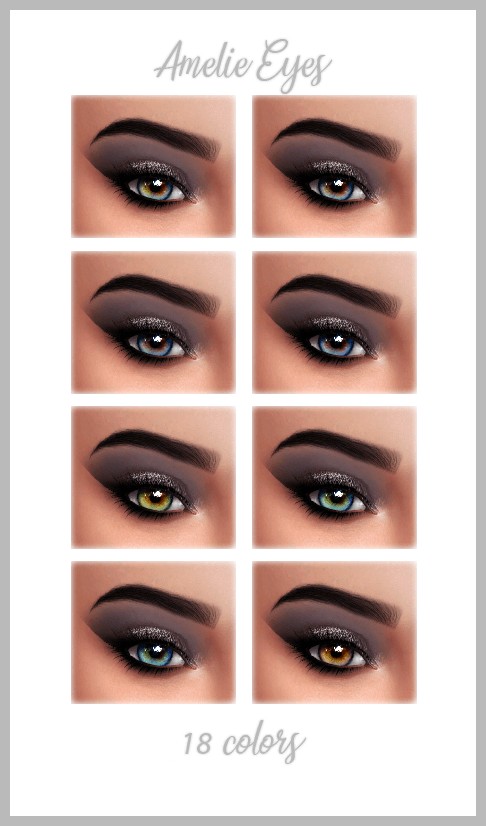  Frost Sims 4: Amelie eyes