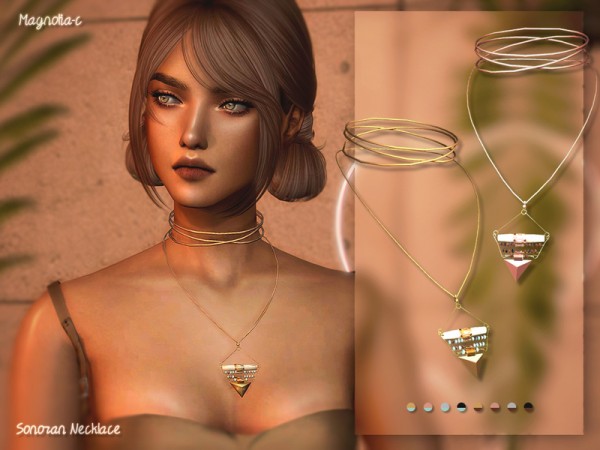  The Sims Resource: Sonoran Necklace by magnolia c