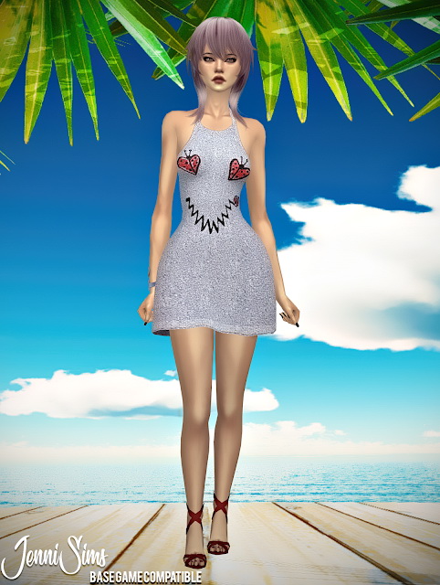 Jenni Sims Dress On Vacation • Sims 4 Downloads 