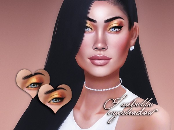  The Sims Resource: Isabelle Eyeshadow by KatVerseCC