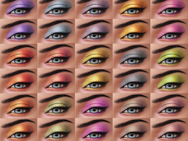  The Sims Resource: Isabelle Eyeshadow by KatVerseCC
