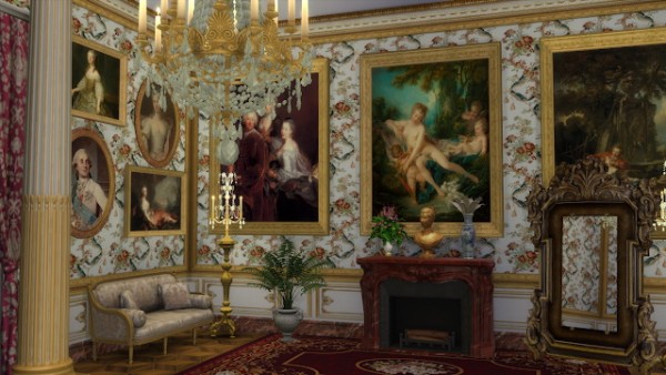  Regal Sims: Louis XVI Bouqet Wall Set
