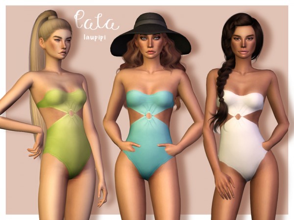  The Sims Resource: Cala swimsuit by laupipi