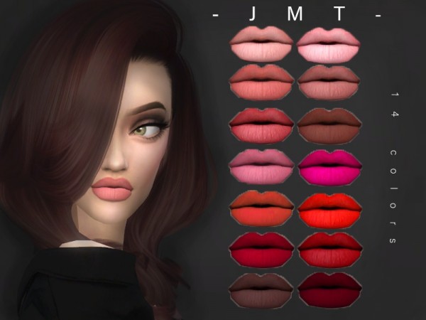  The Sims Resource: Matte lipstick N01 by JMT