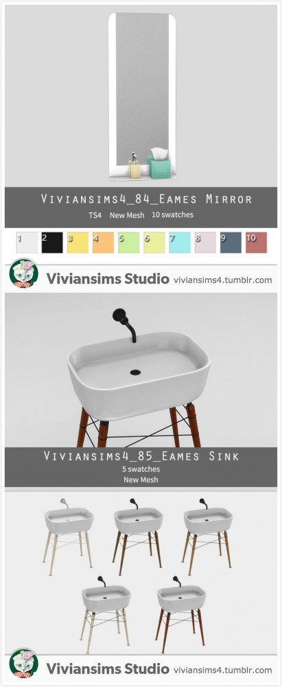  Vivian Sims: Eames Bathroom Set