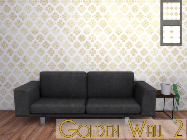 Models Sims 4: Golden wall 2