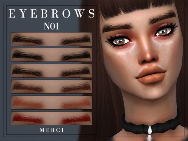  The Sims Resource: Eyebrows N01 by Merci