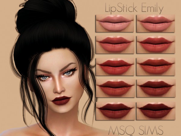  MSQ Sims: Lipstick Emily