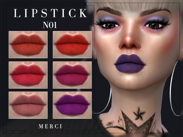  The Sims Resource: Lipstick N01 by Merci