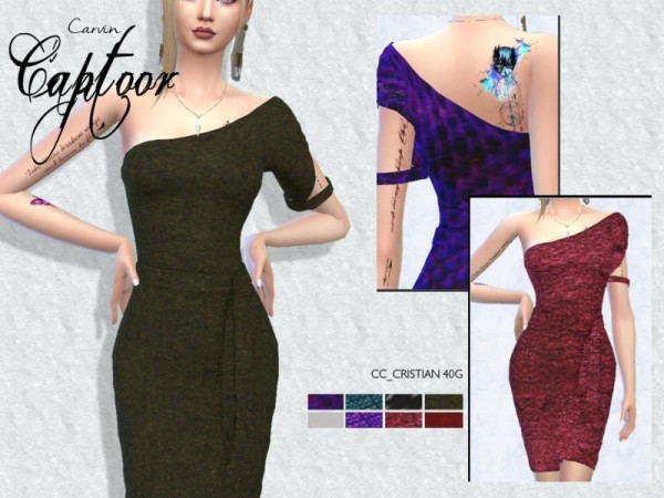  The Sims Resource: Cristian 40G dress by carvin captoor