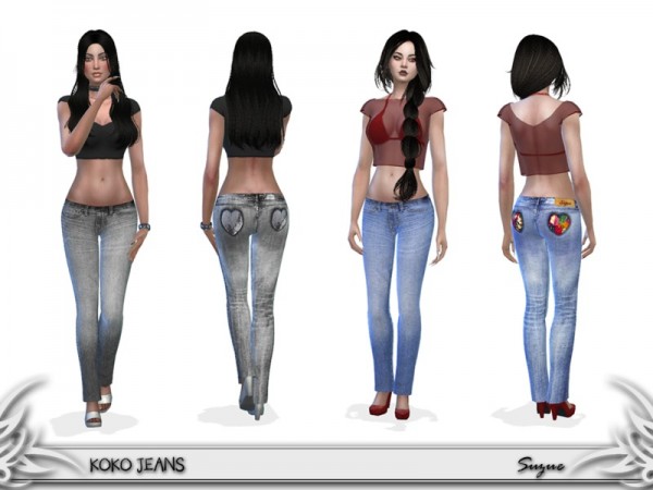  The Sims Resource: Koko Jeans by Suzue