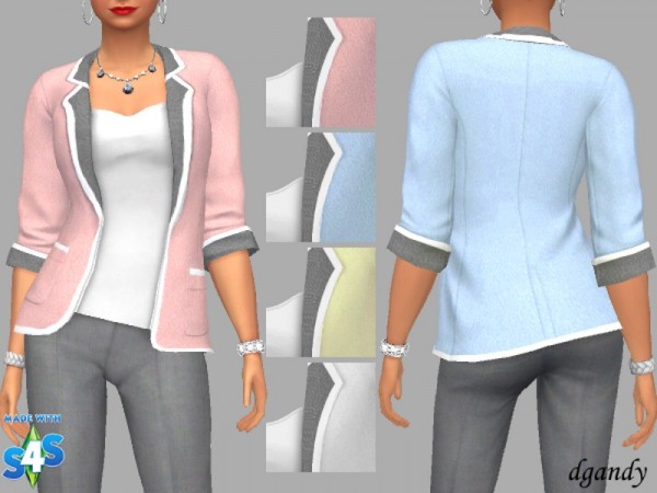  The Sims Resource: Coat and Top   Anna by dgandy