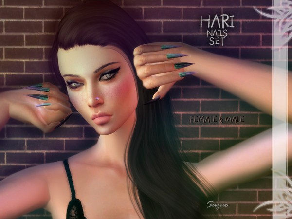  The Sims Resource: Hari Nails Set by Suzue
