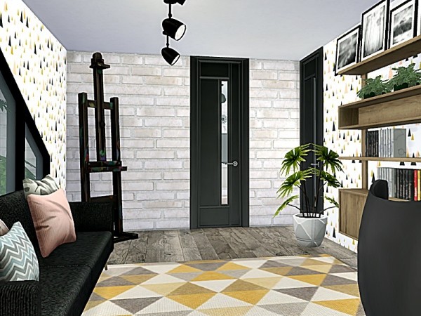  The Sims Resource: Tiny Scandi house by Danuta720