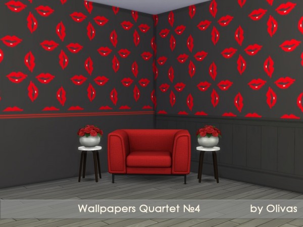  The Sims Resource: Wallpapers Quartet 4 by Olivas