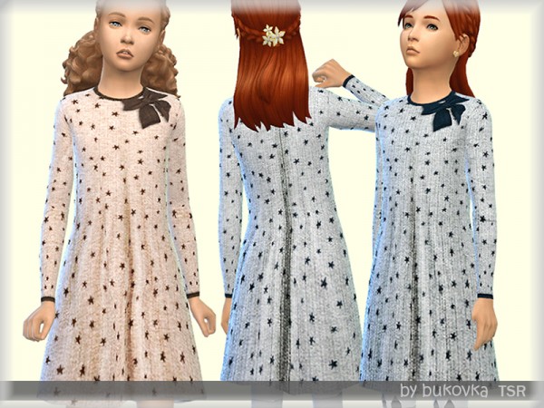  The Sims Resource: Stars Dress by bukovka