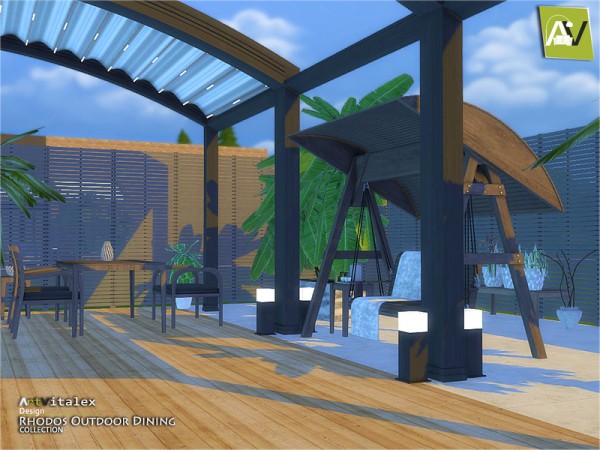  The Sims Resource: Rhodos Outdoor Dining by ArtVitalex
