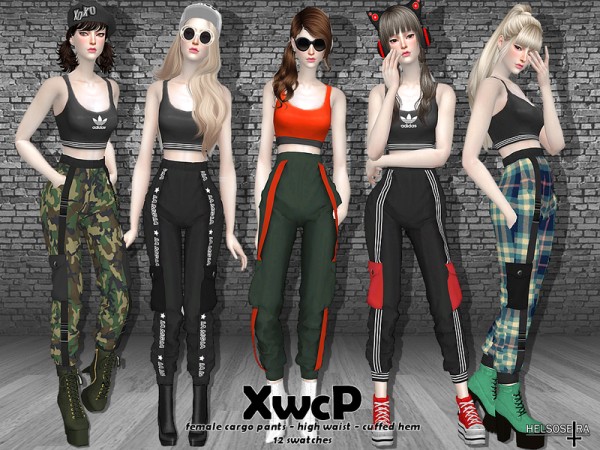  The Sims Resource: XWCP   Cargo Pants by Helsoseira