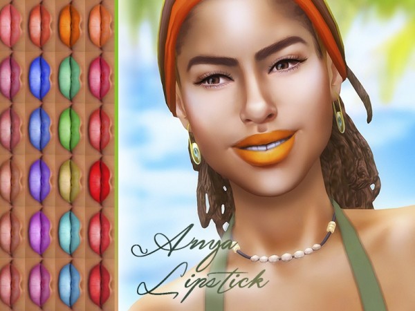  The Sims Resource: Anya Lipstick by KatVerseCC