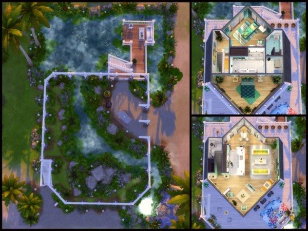  The Sims Resource: Sea Salt house by Sparky