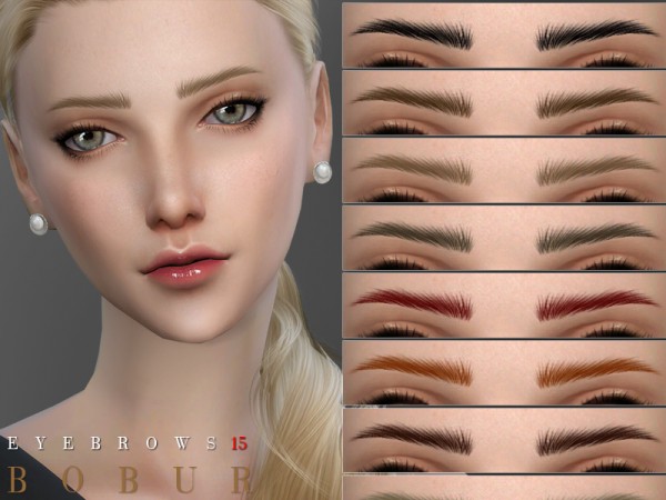  The Sims Resource: Eyebrows 15 by Bobur