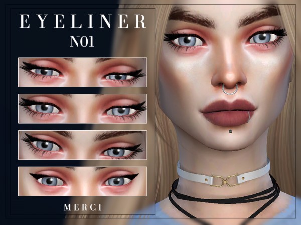  The Sims Resource: Eyeliner N01 by Merci