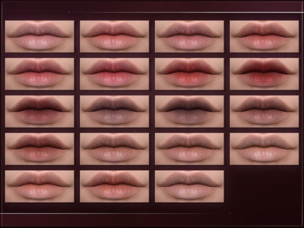  The Sims Resource: Residue Lipstick by RemusSirion