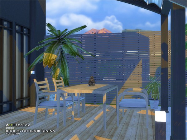  The Sims Resource: Rhodos Outdoor Dining by ArtVitalex