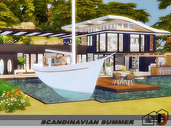  The Sims Resource: Scandinavian summer house by Danuta720