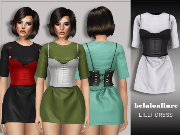  The Sims Resource: Lilie dress by belal1997