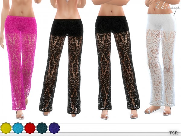  The Sims Resource: Lace Beach Pants by ekinege