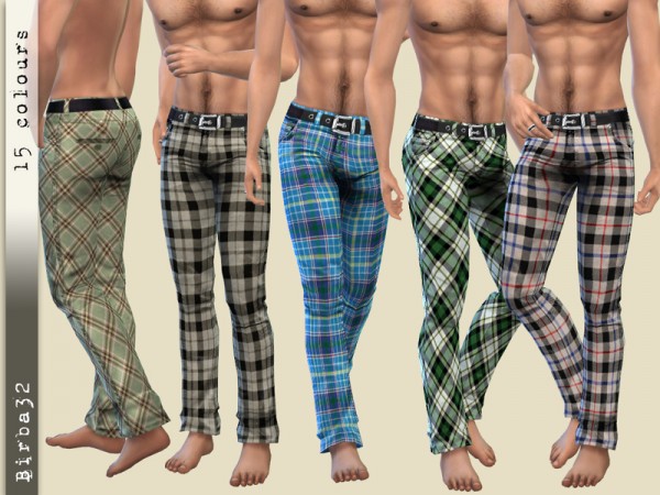 The Sims Resource: Tartan Trousers 2 by Birba32