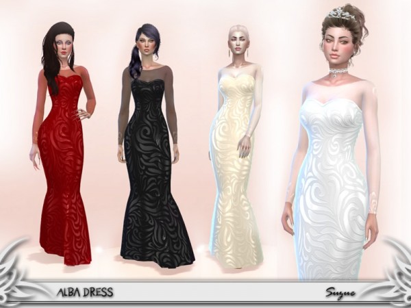  The Sims Resource: Alba Dress by Suzue