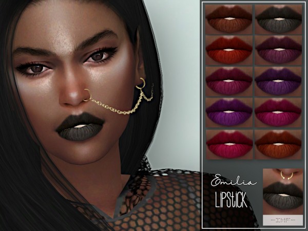  The Sims Resource: Emilia Lipstick N.112 by IzzieMcFire