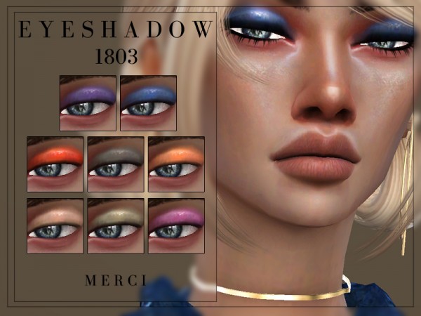  The Sims Resource: Eyeshadow 1803 by Merci