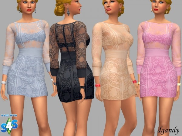  The Sims Resource: Formal Dress Janie by dgandy