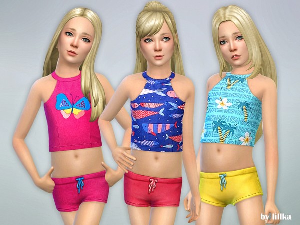 The Sims Resource: Girls Swimsuit by lillka