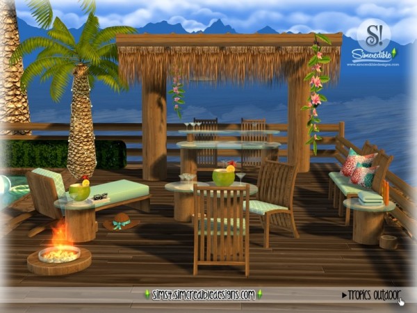 The Sims Resource Tropics Outdoor By Simcredible • Sims 4 Downloads
