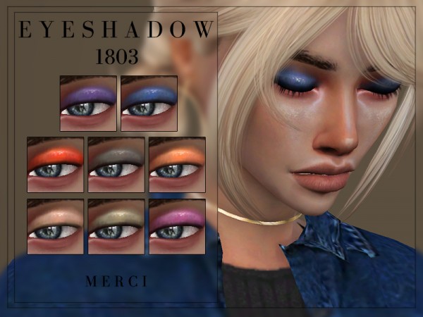  The Sims Resource: Eyeshadow 1803 by Merci