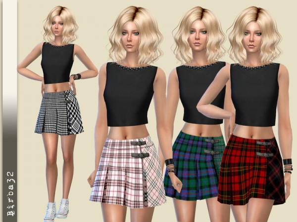  The Sims Resource: Tartan Skirt by Birba32