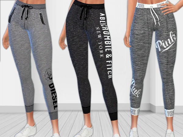  The Sims Resource: Brands Athletic Track Pants by Saliwa