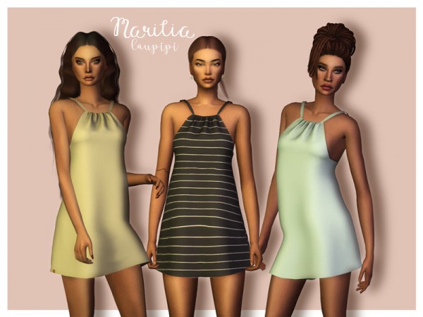 The Sims Resource: Marilia dress by laupipi