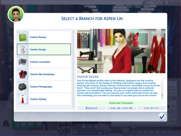  Mod The Sims : Ultimate Fashionista Career by asiashamecca